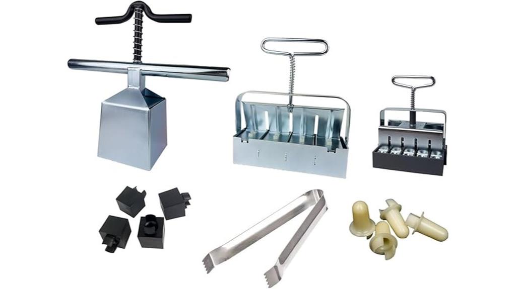 six piece soil block set