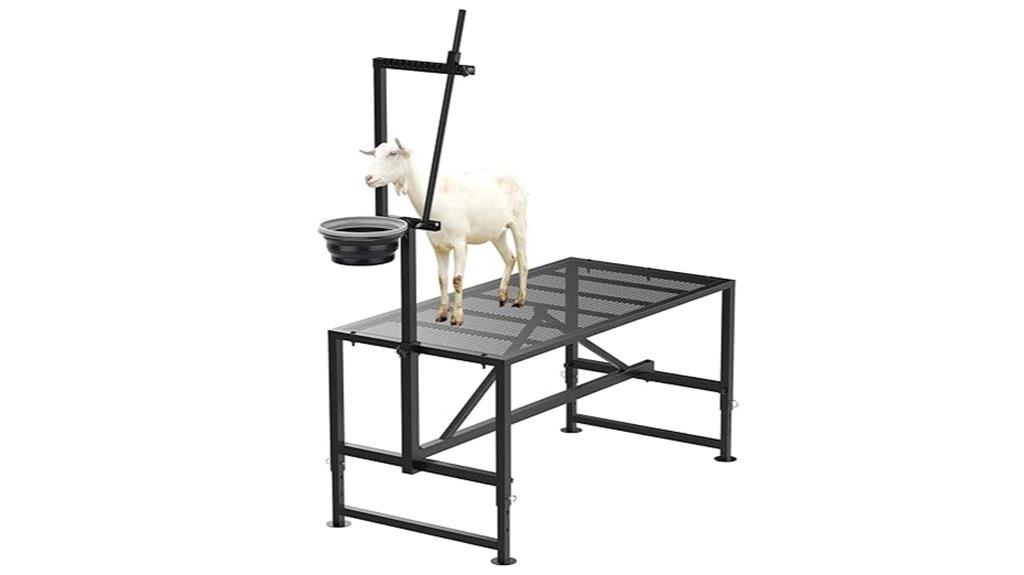 small goat milking stand
