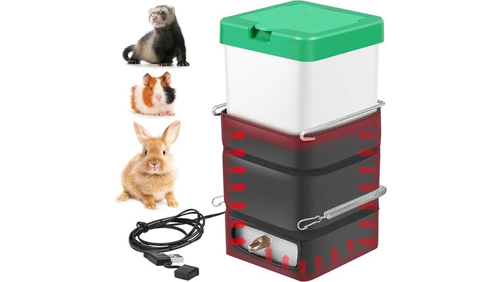 small pet heated water bottle