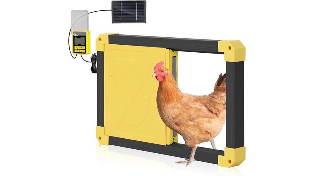 solar powered chicken door
