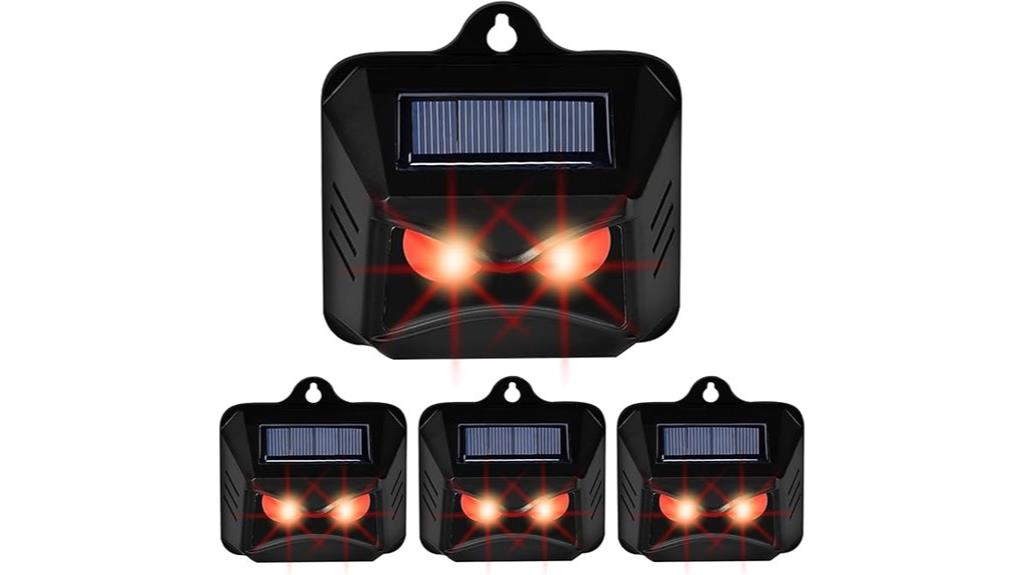 solar predator deterrent device