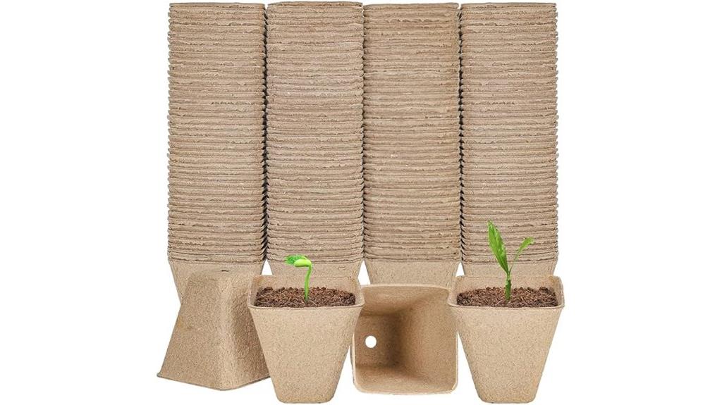square peat seed starter pots