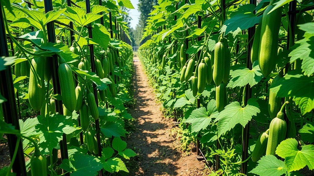 staggered cucumber planting schedule