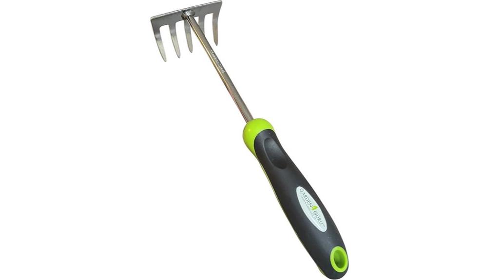 stainless steel garden rake