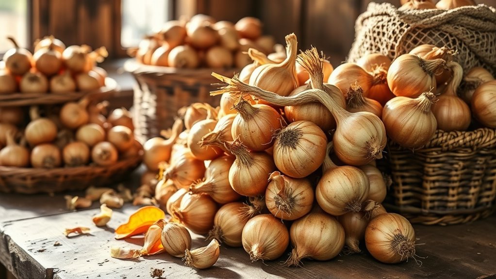 store onions in cool ventilated darkness