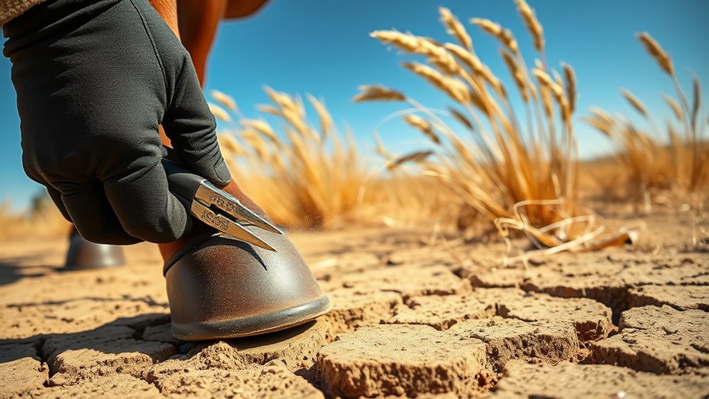 summer dry climate hoof care