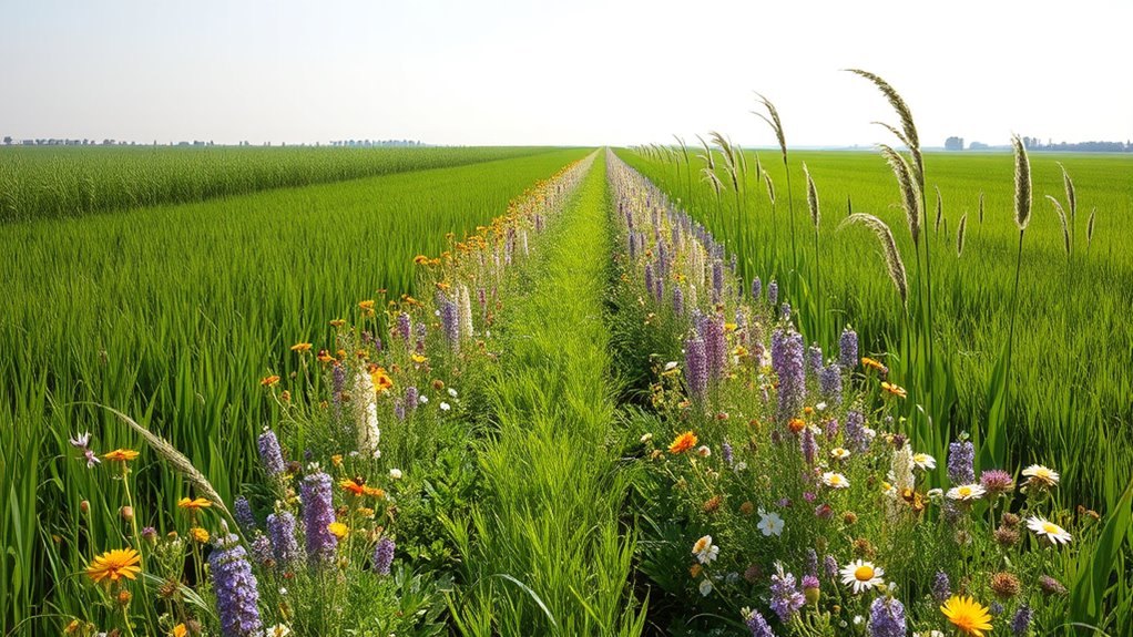 sustainable pollinator strip maintenance