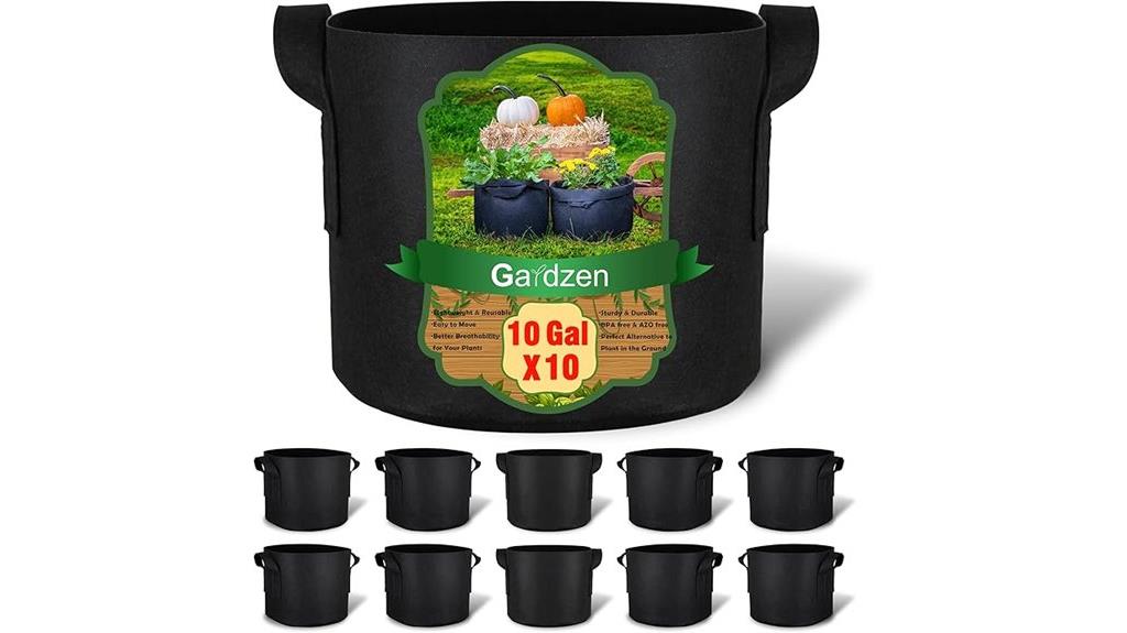 ten gallon grow bag set