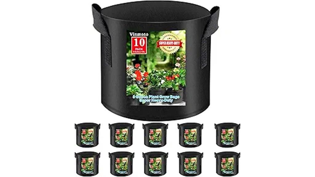 ten handle grow bags