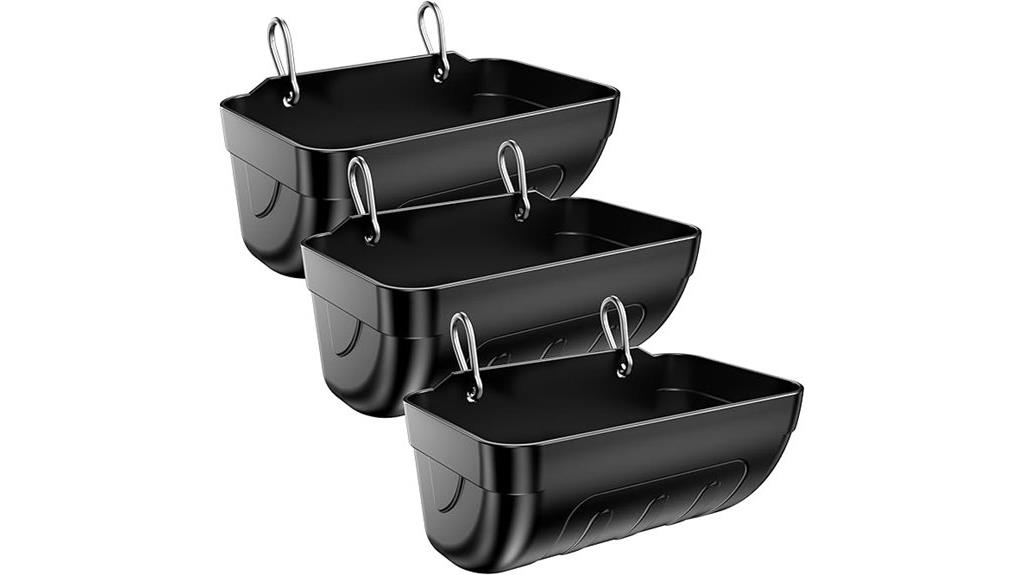 three pack hanging goat feeders