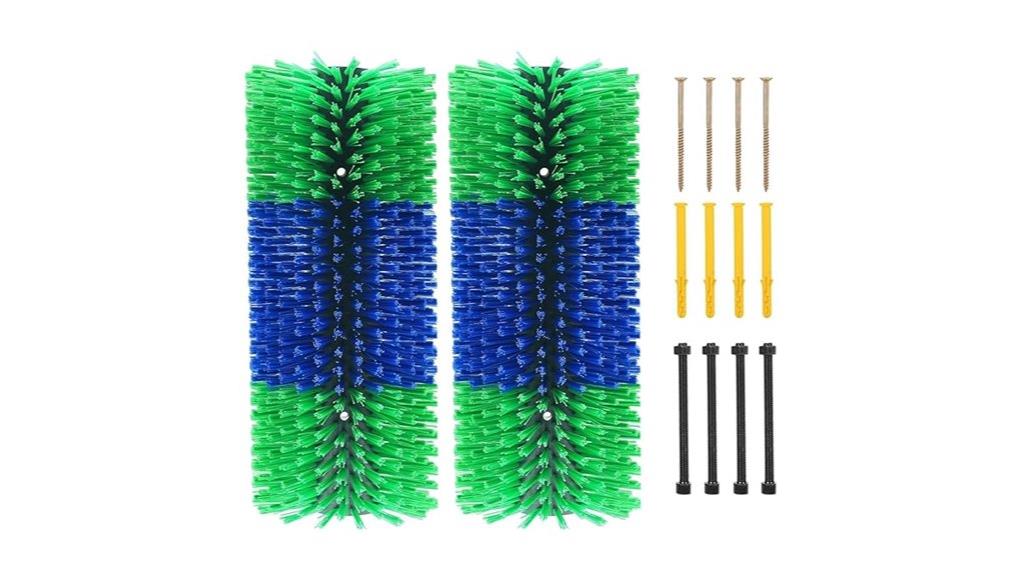 two piece livestock brush