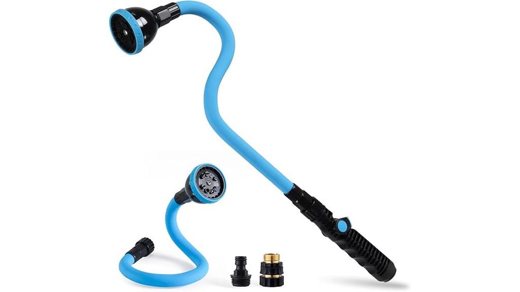 versatile watering wand with multiple spray patterns