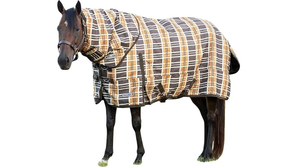 waterproof horse blanket with detachable neck