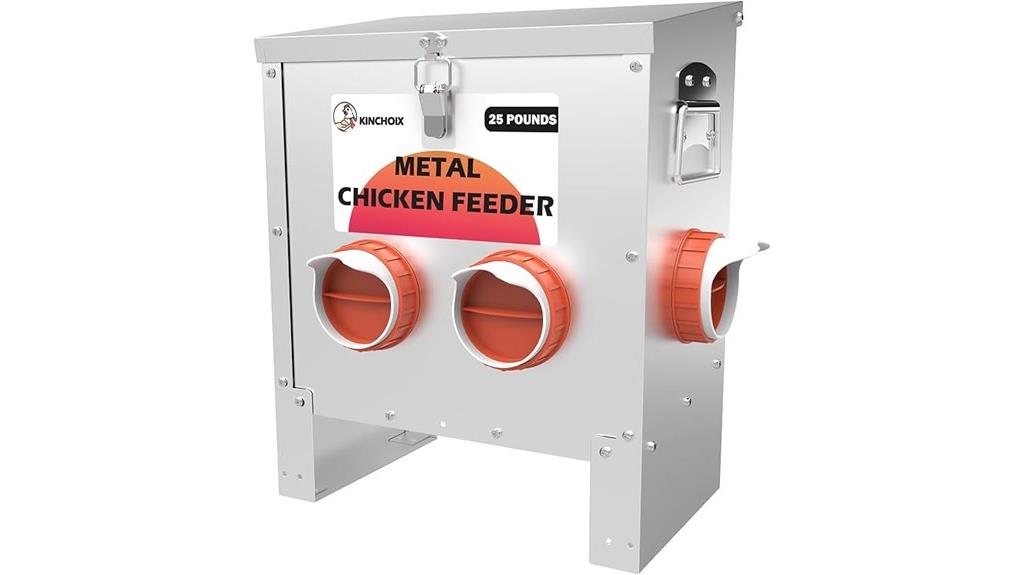 weatherproof 25lb metal feeder
