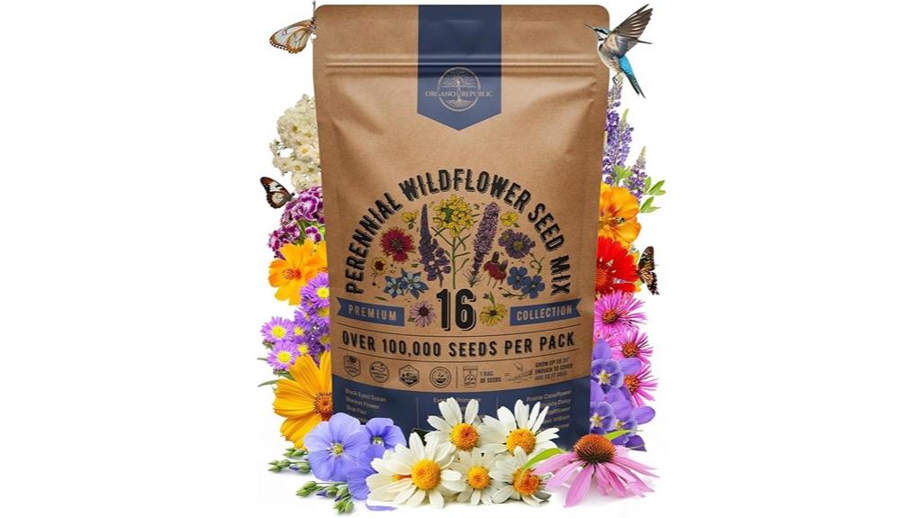 wildflower seed mix packet