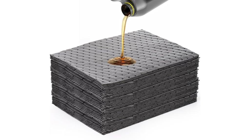 100 pack oil absorbent pads