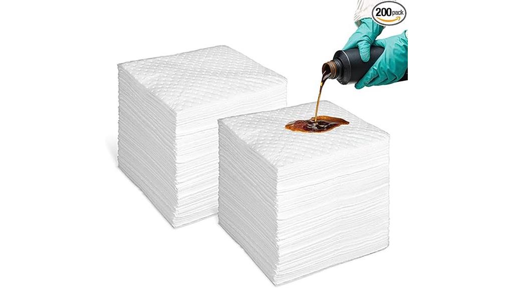 200 pack oil absorbent pads