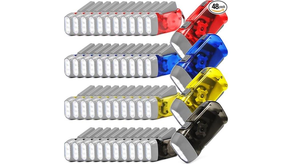 48 piece hand crank flashlight