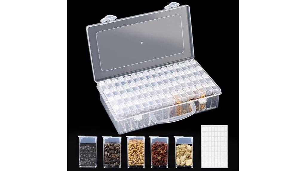 64 compartment seed organizer