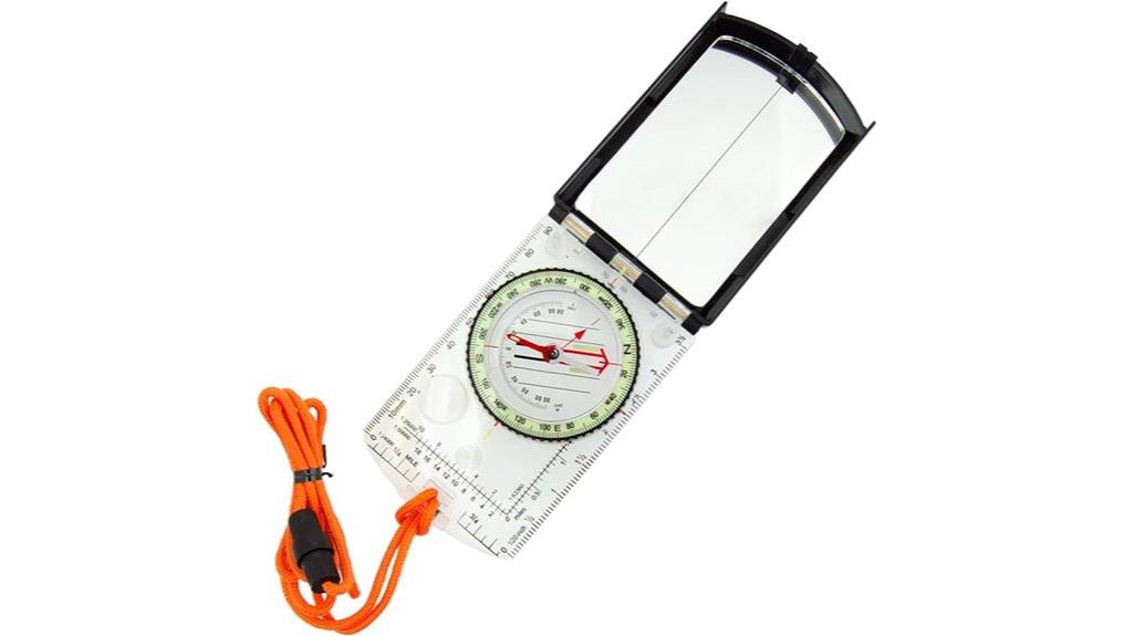 adjustable declination compass
