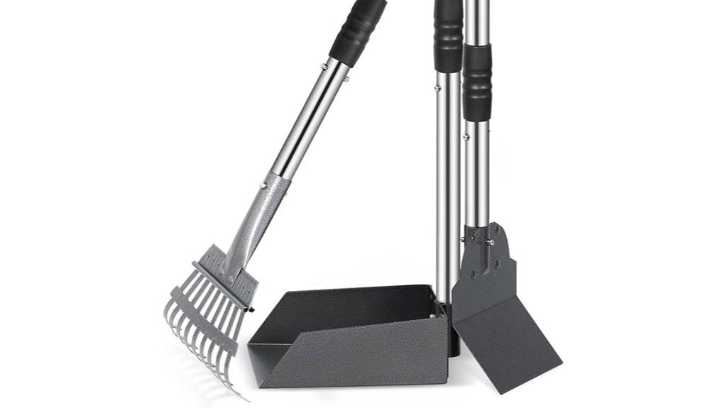 adjustable handle dog scooper