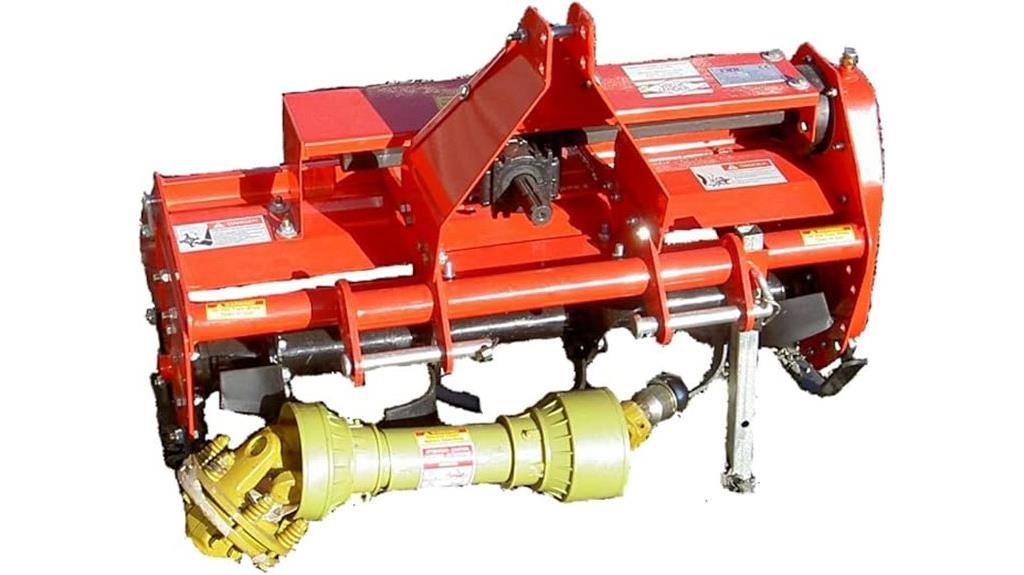 adjustable offset rotary tiller