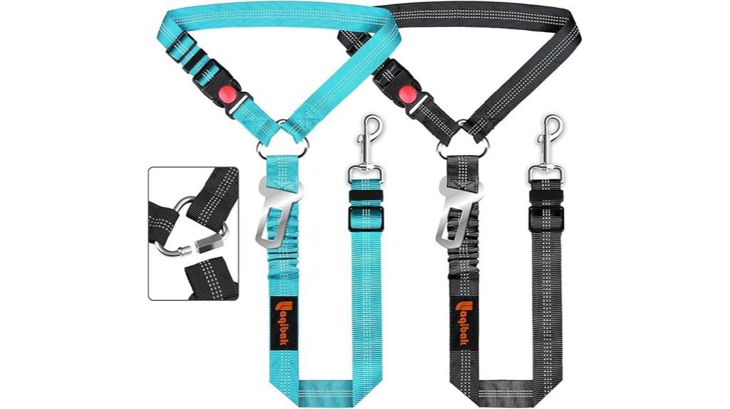 adjustable reflective car harness