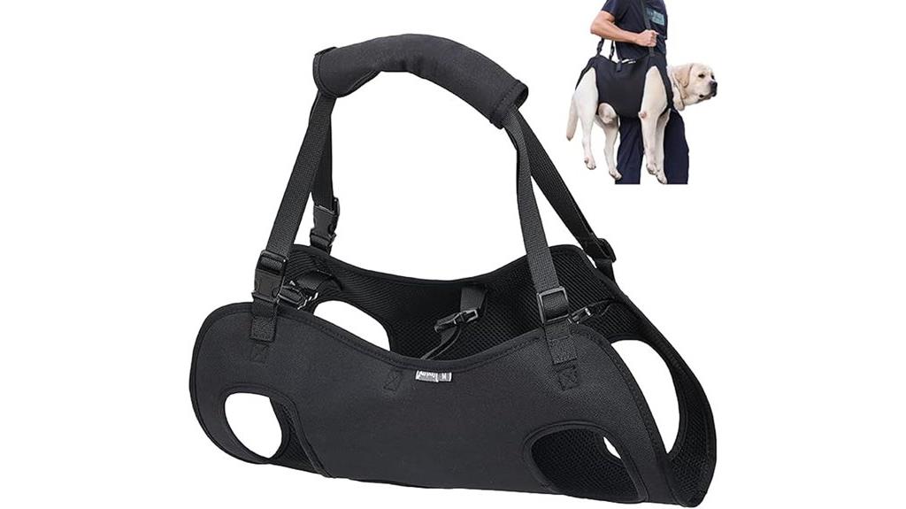 adjustable support dog harness