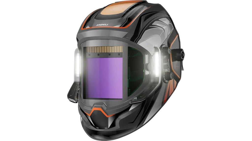 auto darkening panoramic helmet