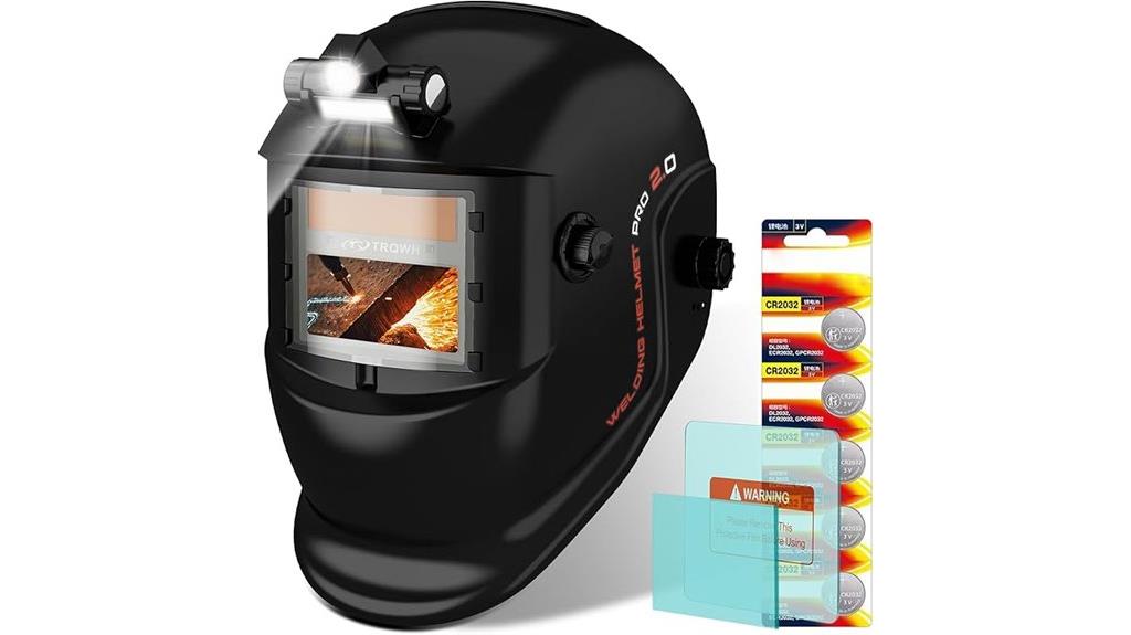 auto darkening solar welding helmet