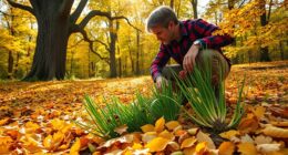 autumn wild plant foraging