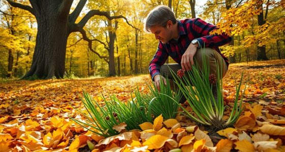 autumn wild plant foraging