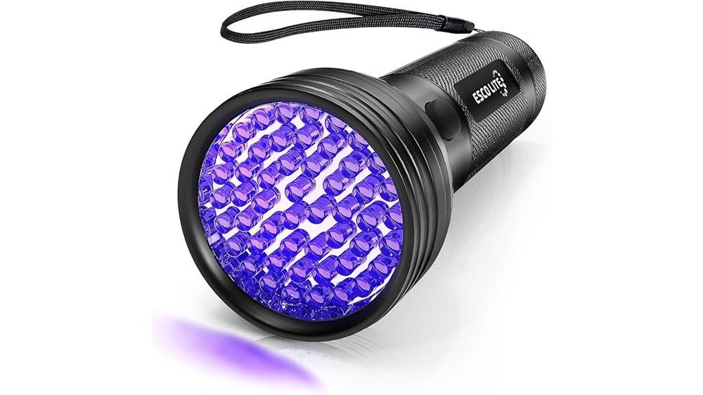 black uv led flashlight