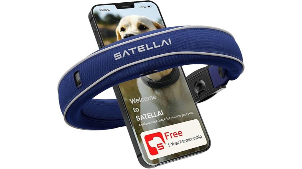 blue gps dog collar