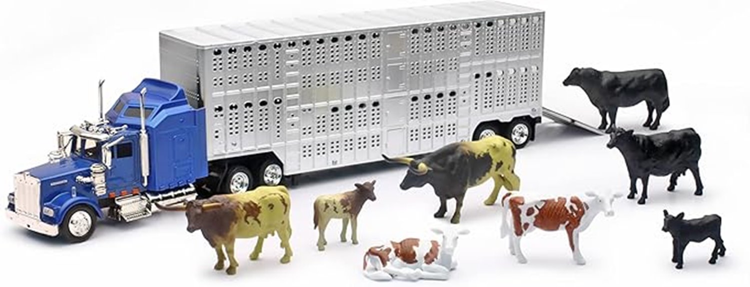 blue livestock playset