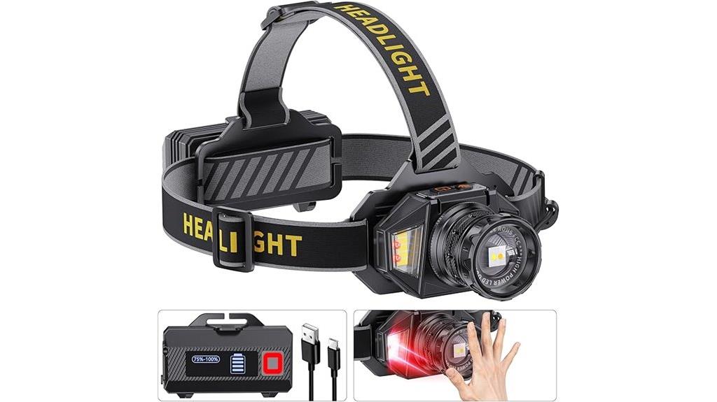 bright rechargeable waterproof headlamp