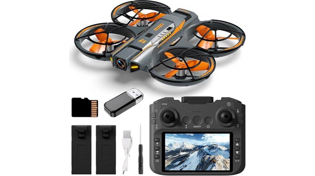 brushless drone with screen