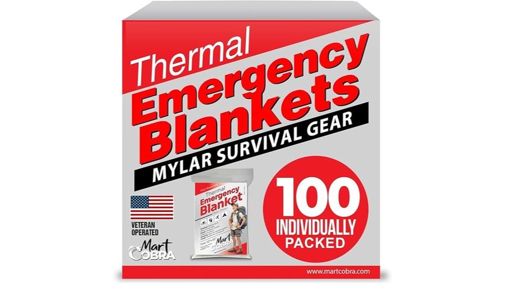 bulk pack of emergency blankets