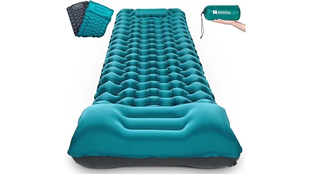 camping pad with pillow