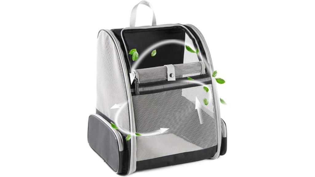 clear bubble pet backpack