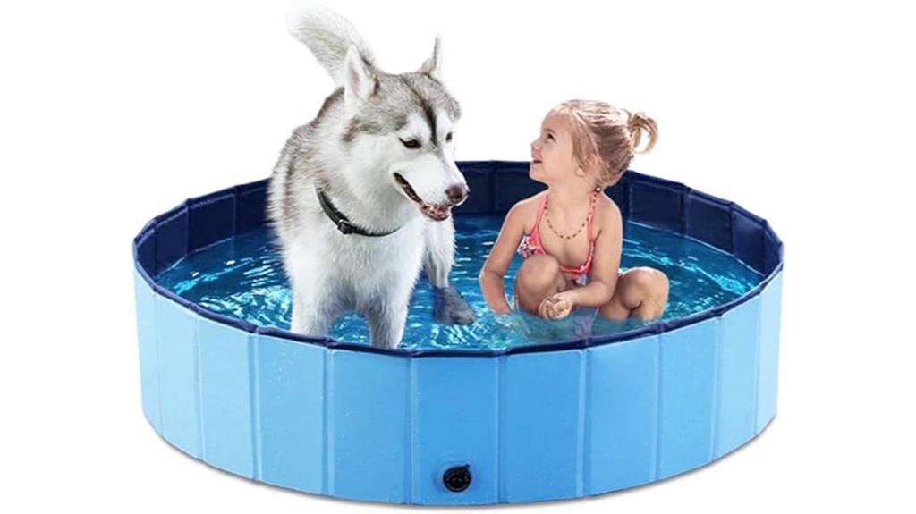 collapsible dog bath pool