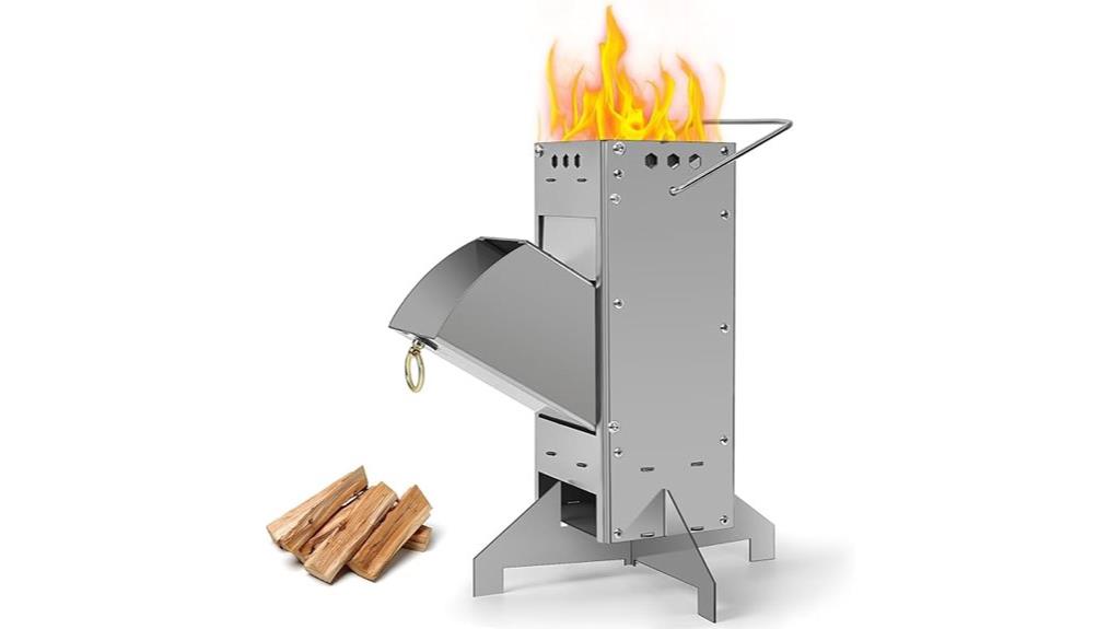 compact camping rocket stove