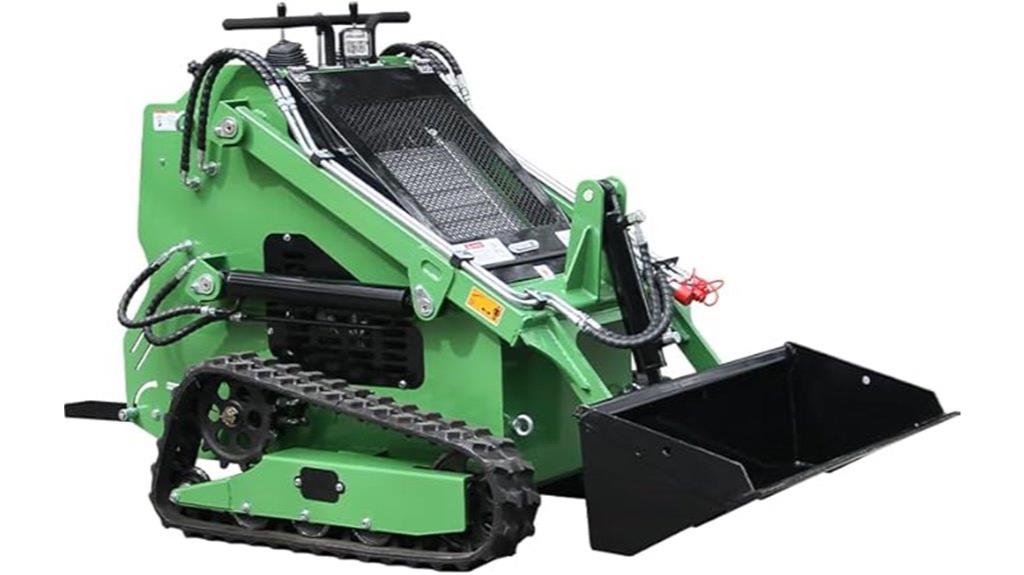 compact loader with bucket