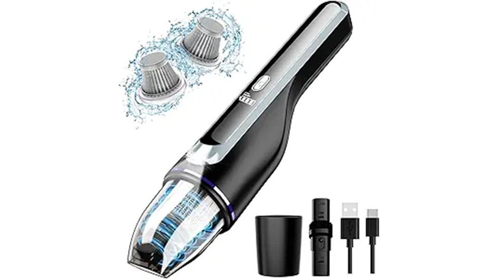 cordless handheld vacuum with led