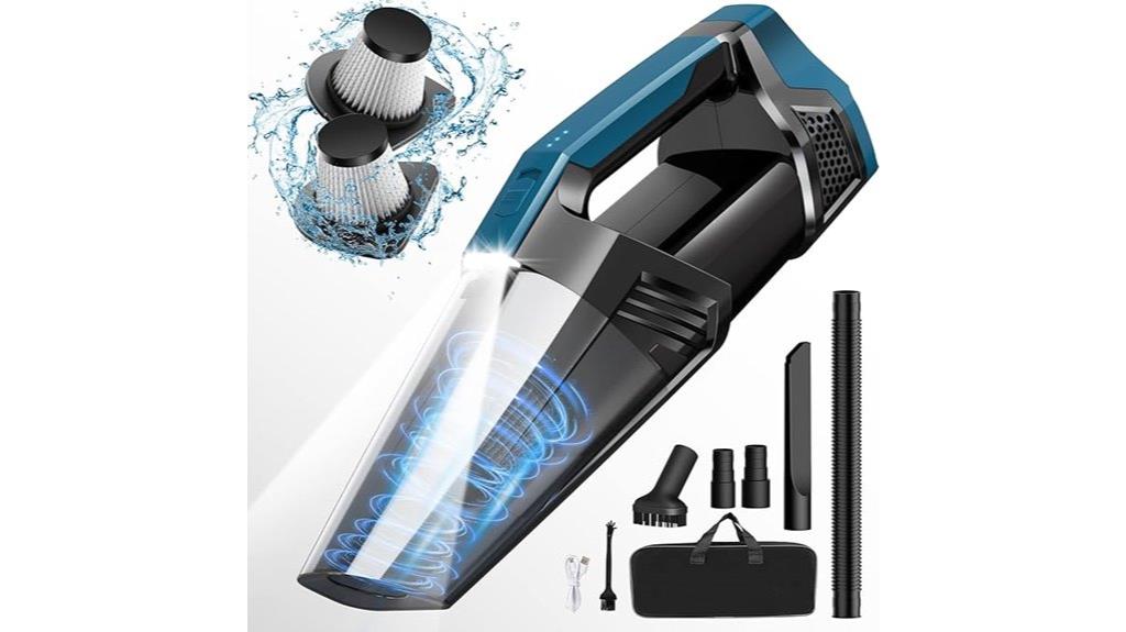 cordless handheld vacuum with led
