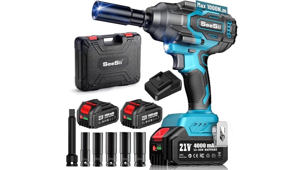 cordless impact wrench with batteries