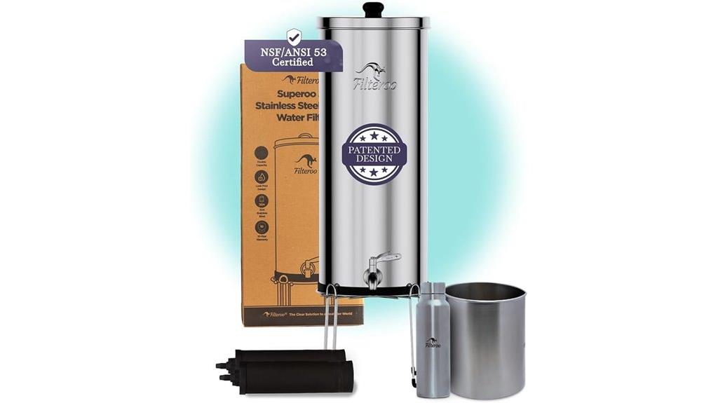 countertop gravity water filter