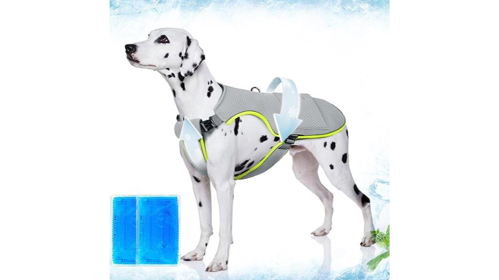 dog cooling vest with ice