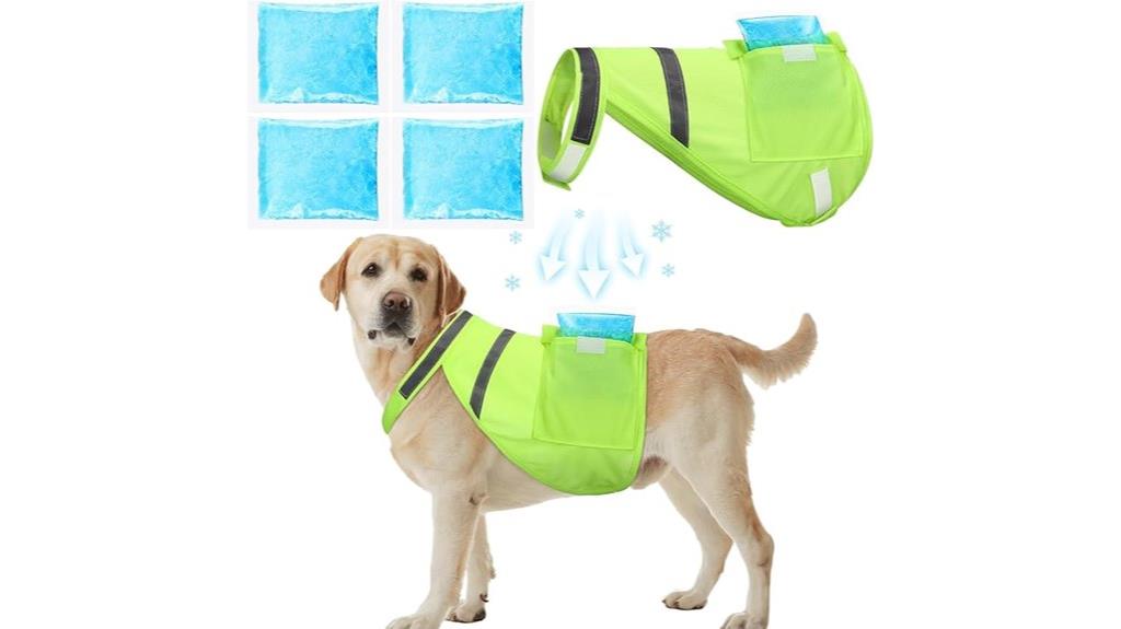 dog cooling vest with ice