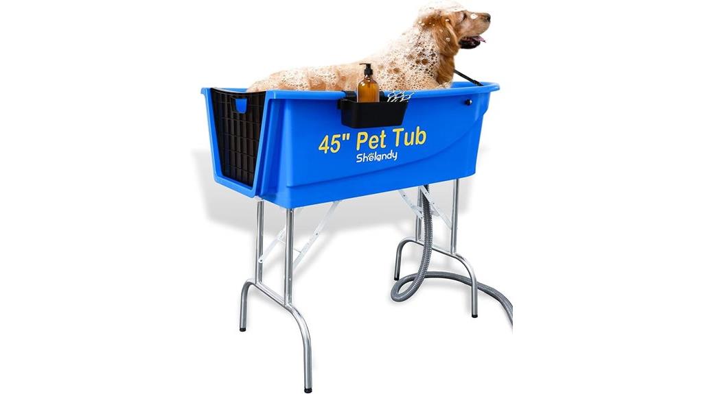dog grooming bathtub station